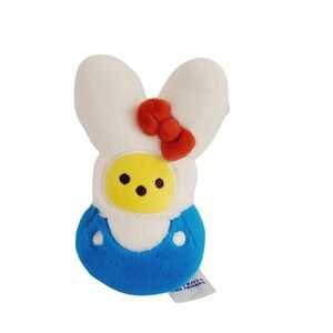 Peeps Hello Kitty and Friends Plush White Bunny Costume Blue Overalls Sanrio
